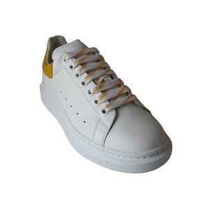 Alexander McQueen Oversized Leather Sneakers Yellow White